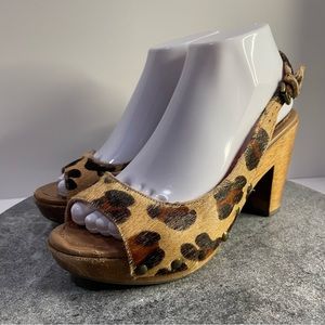 Boden Leopard Print Heels